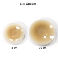 Pétales de poitrine auto-adhésifs Patch de mamelon en silicone collant au centre non adhésif