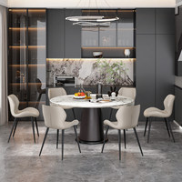 Chaise de salle à manger de luxe minimaliste moderne pour usage domestique, modèle design avec dossier, adaptée à la salle à manger et à la table à manger, mod