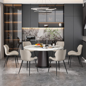 Sedia da pranzo moderna e minimalista di lusso per uso domestico, modello di design con schienale, adatta per sala da pranzo e tavolo da pranzo, mod - Product Image 5