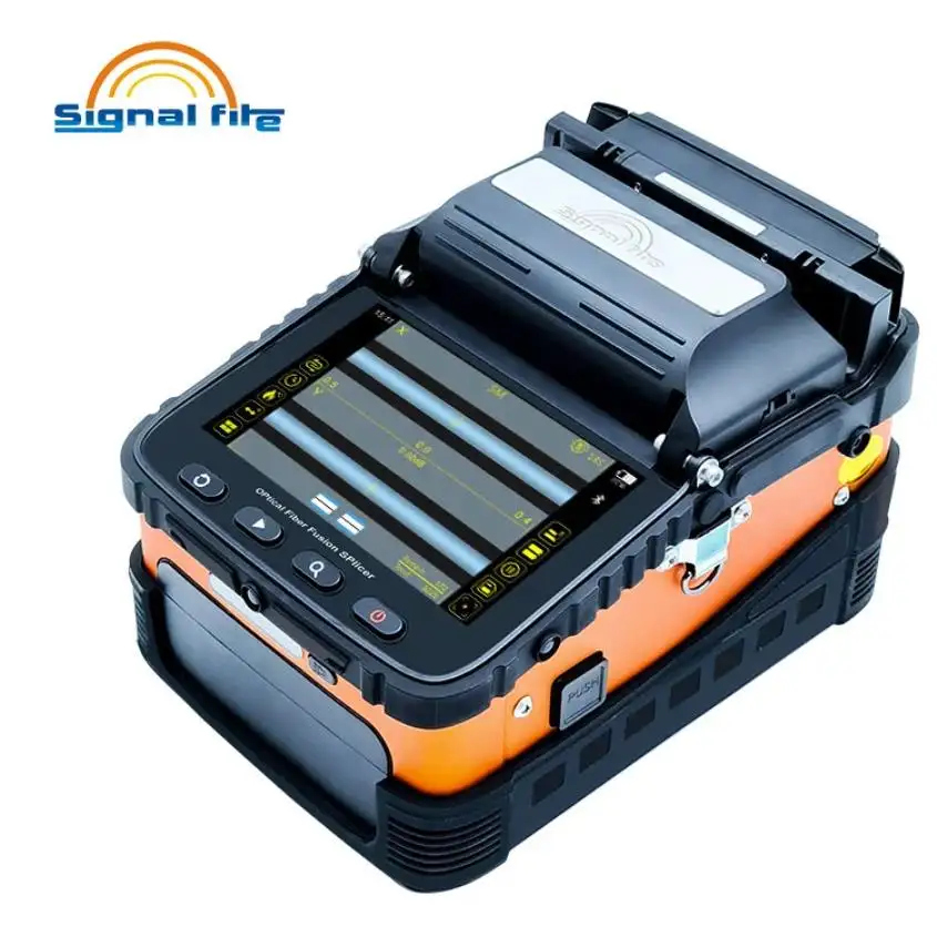 Signalfire yeni varış AI-6C SM $ MM otomatik FTTH Fiber optik ekleme makinesi optik Fiber füzyon Splicer KAYNAK MAKINESİ