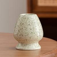 Soporte de Cerámica Rosa Premium para Batidor de Matcha, Herramienta de Mantenimiento para Chasen de Bambú, Batidor de Té Japonés