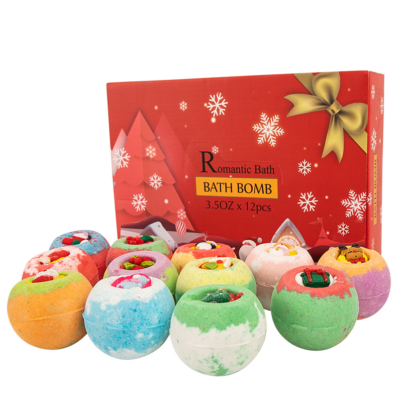 Необычная оптовая продажа частных рождественских упаковок, набор бомбочек для ванны
