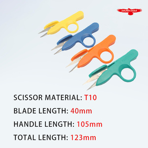Forbici da Cucito TC-801 Golden Eagle con Manico in Plastica Colorato, Tagliafilo a U, Strumento <span class=keywords><strong>per</strong></span> Punto Croce e Macchina da <span class=keywords><strong>Cucire</strong></span> - Product Image 2