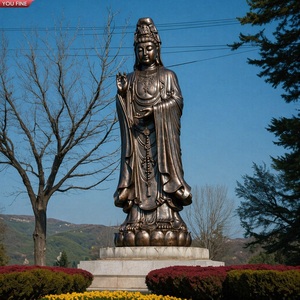 รูปปั้นพระโพธิสัตว์กวน<span class=keywords><strong>อิ</strong></span><span class=keywords><strong>ม</strong></span>สีบรอนซ์ YOUFINE พร้อ<span class=keywords><strong>ม</strong></span>ฐานดอกบัว สำหรับตกแต่งวัด สถานที่ท่องเที่ยว และภูมิทัศน์ - Product Image 1