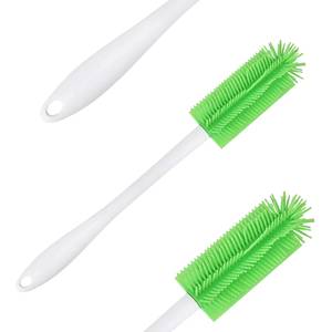 Eco-Friendly Food Grade Long Handle Silicone <b>Bottle</b> <b>Brush</b> Non-Toxic Sustainable Home Cleaning Kitchen Glass Pan Hand - Product Image 5