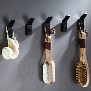 Iron White <b>Coat</b> <b>Hook</b> Wall Mount <b>Single</b> <b>Hook</b> for Living Room Kitchen Bedroom Modern Flexible Design Reusable - Product Image 2