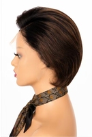 Nouvelle couleur 1b/4, perruque courte droite en dentelle transparente 13*4, cheveux humains, densité 300%, coupe pixie, perruque courte à dentelle frontale pour femmes