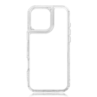 Coques de téléphone portable transparentes en TPU PC personnalisables 2D 3-en-1 pour sublimation, compatibles avec iPhone 17 16 15 14 13 12 Pro Max
