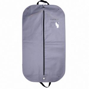 OEM Factory Black Foldable <b>Men</b> Non Woven Suit Garment Bag Zippers Fashionable Design Portable 60*100cm Custom Logo Free Sample - Product Image 1