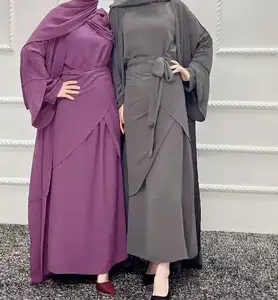 Prix bon marché d'usine Collection de vêtements islamiques de mariage de créateur Abaya pour femmes robe musulmane de Dubaï en diamant