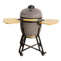 Kamado en céramique de 22 pouces pour fumoir/grill au charbon de bois, avec plaque de cuisson en fonte à hauteur réglable et dispositifs de sécurité, pour barbecue - Vente en gros