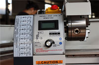 Tour horizontal manuel HongXi WM210V 220V avec broche MT5 – Nouveau tour de banc léger pour le tournage des métaux