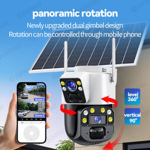 8MP AOV Solar 4G Kamera Doppel objektiv Pir Erkennung Nachtsicht Zwei-Wege-Audio 360 Grad 4G SIM Solar kamera 24 Stunden Immer <span class=keywords><strong>Online</strong></span> - Product Image 2