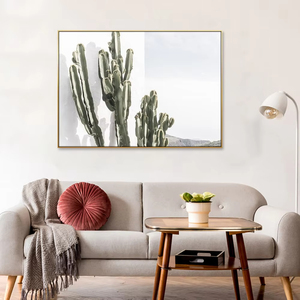 Peinture murale Guanjun Nouvelle Collection : Château Bohème <span class=keywords><strong>Cactus</strong></span> pour Salon, Décoration Intérieure, Tableau Flottant - Product Image 5