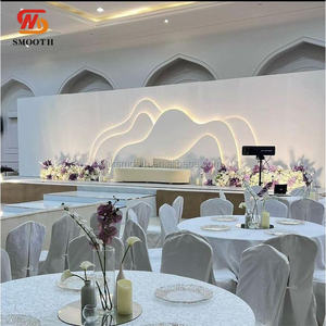 Panel de Fondo para Boda SMOOTH, Decoración de PVC Acrílico con Arco y Luz LED, Panel de Fondo de PVC con Forma de Ola para Decoración de Eventos - Product Image 3