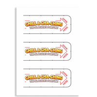 Boletos de raspar personalizados con 3 ventanas, con diseño de oficina, para juegos de lotería y juegos de despegar, tarjetas de juego tipo 'Break Open'