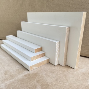 Tablero de Madera de Pino Blanco Imprimado al por Mayor, Diseño Moderno, Ecológico, con Juntas Dentadas, S4S, Personalizado - Product Image 3