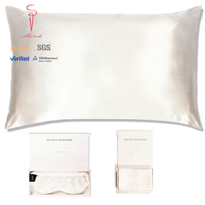 Sınıf 6A dut ipek yastık örtüsü 22 momme ipek yastık kılıfı Charmeuse ipek yastık kılıfı - Product Image 2