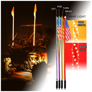 Vente flash : Fouets lumineux LED avec harnais, 55W haute puissance, éclairage Bluetooth, fouet lumineux RVB avec télécommande pour UTV - Product Image 2