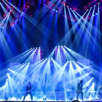 Équipement d'éclairage de scène professionnel, Lyre Beam Spot à 3 prismes Gobo, 200W LED Moving Head