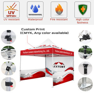 פושאן מתקפל gazebo בצבע 10x10ft חופת פלדה מותאמת אישית האוהל חוצות - Product Image 3