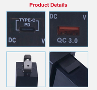 Double port USB QC3.0, port de charge, prise de chargeur de voiture, adaptateur d'alimentation, prise de charge pour Toyota Corolla Camry RAV4 Cruiser