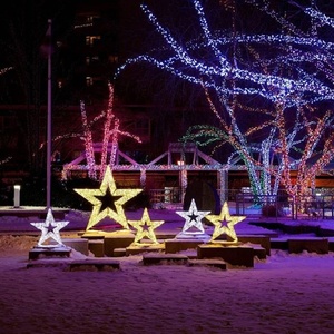 ตกแต่งคริสต์มาสกลางแจ้ง รูปทรงไม้เท้าขนมหวานขนาดใหญ่ ประดับไฟ LED ตกแต่งสวน ทางเข้าบ้าน สำหรับเทศกาลวันหยุด - Product Image 2