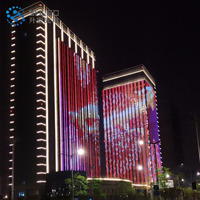 Lumière tubulaire extérieure IP65, affichage de façade de bâtiment, lumière linéaire LED RVB