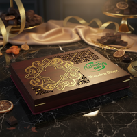 Boîte de rangement en bois MDF personnalisée pour thé, gravée au laser, avec gravure de dates, coffret cadeau islamique en bois sculpté