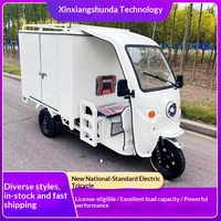 Tricycles de livraison électriques avec caisses de chargement semi-fermées, véhicules de messagerie à batterie (Modèle XH1200DZH-9)