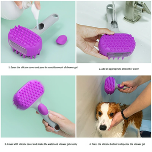 Cepillo de Ducha para Mascotas de Silicona Ecológico Premium OEM, Masaje Suave en las Uñas, Aseo Suave y Relajante para Perros y Gatos, Uso Doméstico Absoluto - Product Image 4