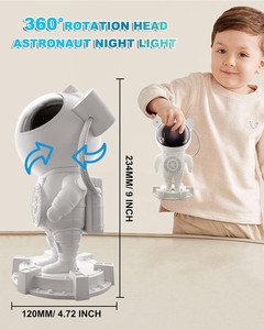 Veilleuse led avec projection de ciel étoilé pour enfant, astronaute, galaxie, accessoire pour chambre à coucher - Product Image 5