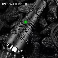 Linterna LED de Seguridad Recargable de 1200 Lúmenes, Linterna Táctica LED para Armas, Linterna con Zoom