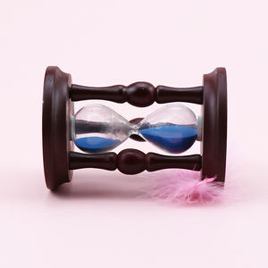 Sablier décoratif en bois personnalisable (taille et couleur), faible MOQ, pour la décoration et la mesure du temps, horloge de table - Product Image 5