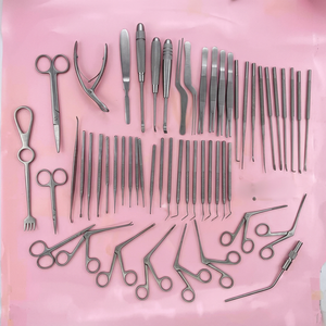 Juego de Instrumentos Quirúrgicos para Timpanoplastia y Microcirugía de Oído, 58 Piezas, Kit de Acero Inoxidable para Otología y Cirugía Microquirúrgica ORL - Product Image 1