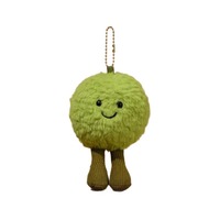 Porte-clés en peluche Jellcat créatifs et mignons, figurines de légumes (brocoli, chou), gâteau aux fruits, pendentifs jouets en peluche