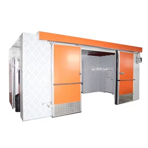 Nouvelles portes industrielles en acier galvanisé au design moderne, anti-effraction, manuelles, à double ouverture, coulissantes, plates, en acier galvanisé pour <span class=keywords><strong>atelier</strong></span> - Product Image 2
