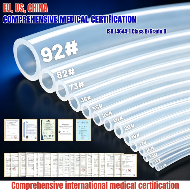 FDA Certified Medical Grade Silicone Peristaltic Pump Tubing  High Precision Wear-Resistant Biocompatible Hose