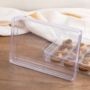 Caja de Plástico Transparente Rectangular Personalizada para Envasar Alimentos, Medicamentos y Galletas - Product Image 1