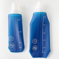 Gourde souple personnalisée pour course à pied, randonnée, Marathon, en TPU, pliable, pour sac d'hydratation