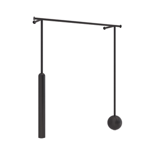 Riel de Exhibición de Ropa Comercial Negro Mate Montado en Pared, Soporte Estable para Colgar Prendas en Pared para Centro Comercial y <span class=keywords><strong>Boutique</strong></span> de Mujer - Product Image 6