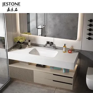 Jestone OEM e ODM altamente accolto in fabbrica di alta qualità vendita diretta design moderno lavabo da bagno in pietra di marmo quadrato