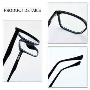Lunettes anti-lumière bleue TR87195, monture carrée en acétate TR90, monture intégrale unisexe, avec protection contre la lumière bleue - Product Image 1