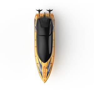 Barco RC de Alta Velocidad a Escala 1:16, Barco a Control Remoto Inalámbrico de 2.4G con Luces LED para Jugar en el Agua al Aire Libre - Product Image 6