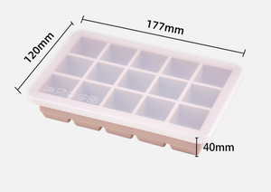 Bandeja de hielo de silicona superventas, apta para uso alimentario, fácil de desmoldar, resistente al frío y al calor (40°C), con diseño de panal para congelación rápida. - Product Image 6