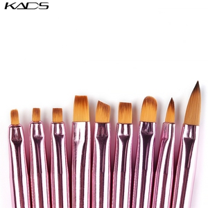 KADS – ensemble de pinceaux pour nail art en cristal dégradé rose, 9 pièces, en Nylon, pour dessin, gel UV, peinture, outil professionnel pour manucure - Product Image 4