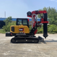 Mini-foreuse rotative YAHE DR-60, profondeur 13m, machine de fondation pour micropiles, moteur Wechai haute efficacité, entièrement équipée