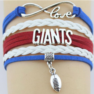 <span class=keywords><strong>Buffalo</strong></span> Bills Fútbol Pulsera De Cuero, Infinity Bracelet <span class=keywords><strong>NFL</strong></span> - Product Image 3