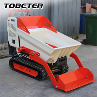 Mini-dumper sur chenilles hydraulique 500 kg 200 dm³ CE Euro 5 pour ferme, jardin, entrepôt et construction