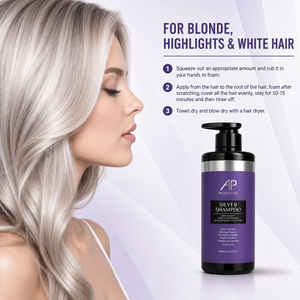 <span class=keywords><strong>แชมพู</strong></span>ป้องกันสีผมซีด AP Color Protection Natural Anti-Gray Silver  ปราศจากซัลเฟต ผสมเคราตินไฮโดรไลซ์ สี<span class=keywords><strong>ม่วง</strong></span> สำหรับผมบลอนด์ - Product Image 3